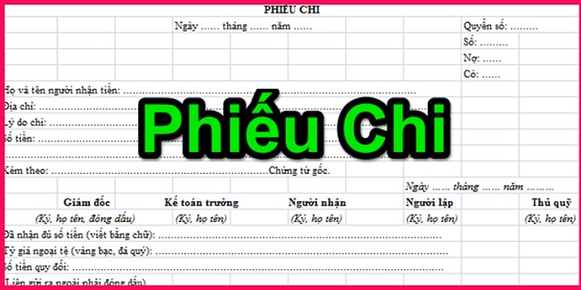 phieu-chi-la-gi phiếu chi là gì